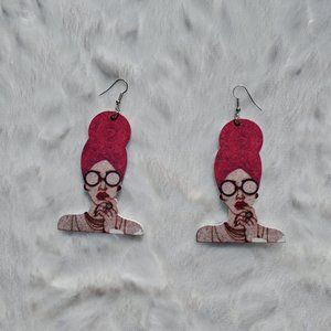 Pink Headwrapped Beauty